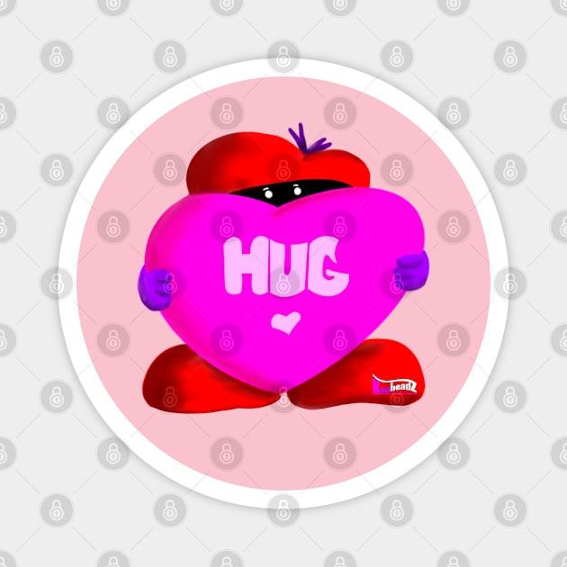 Kapheadz™ Valentine Hug Magnet by skrbly